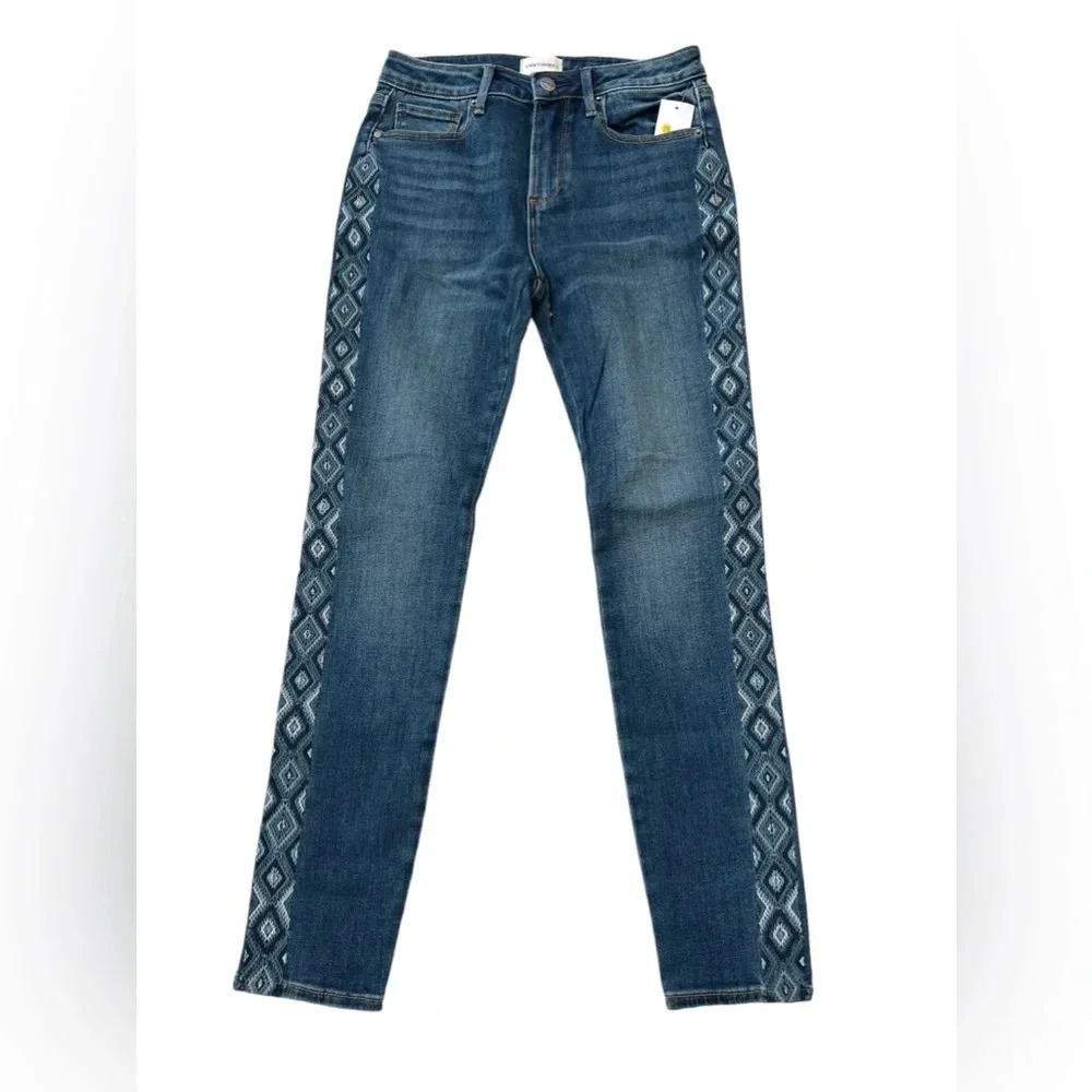 NWT DRIFTWOOD Jackie High Rise Embroidered Jeans